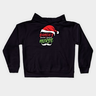 Santa's Favorite Registered Nurse Christmas, Perfect Christmas nurse gift idea Kids Hoodie